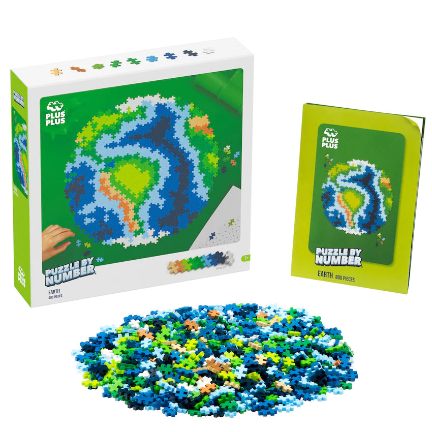 Plus Plus Puzzle By Number - 800 Pieces Earth