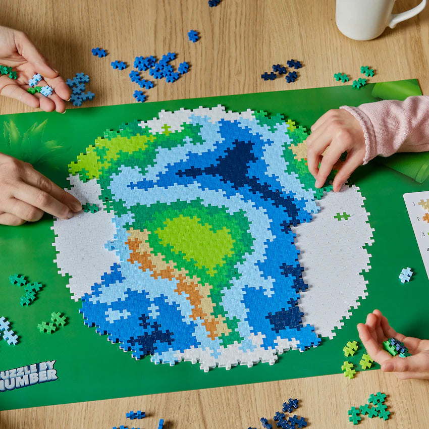 Plus Plus Puzzle By Number - 800 Pieces Earth