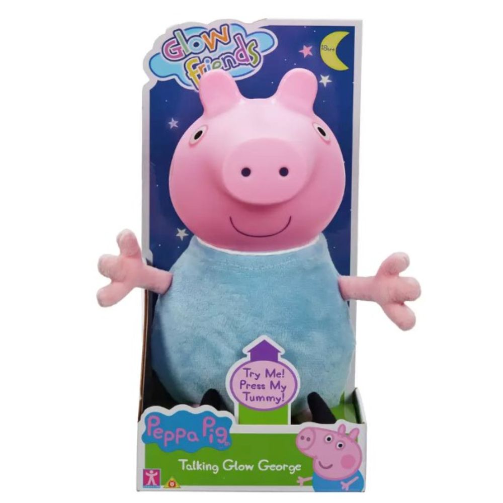 Talking Glow Peppa/George Plush