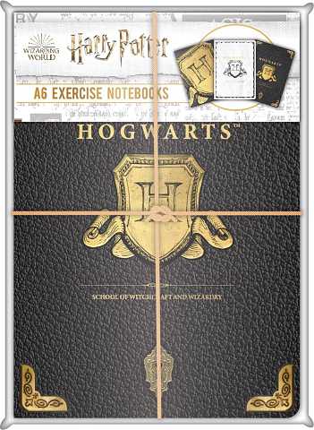 Pack of 3 A6 Harry Potter Notebooks