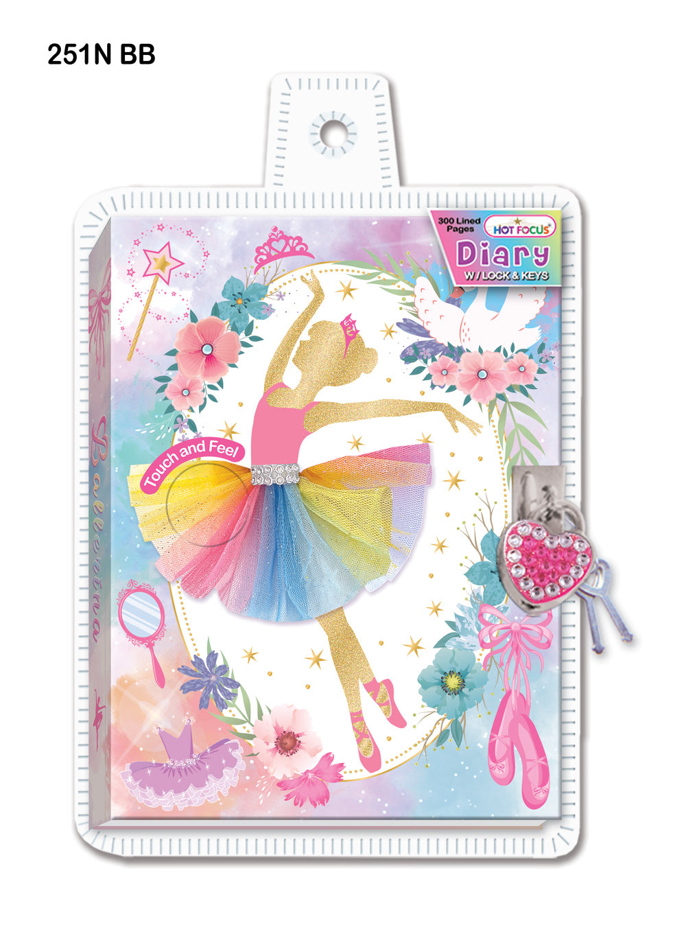 Ballerina Diary w/ Lock & Keys By Hot Focus