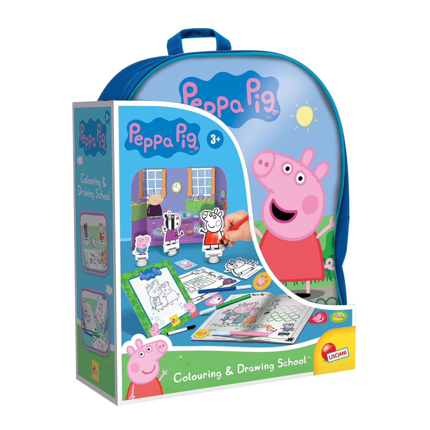 Peppa Pig Colouring And Drawing School Bag By Lisciani