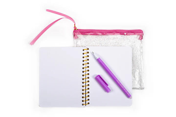 Posh Pop Notebook And Pen In A PVC Case