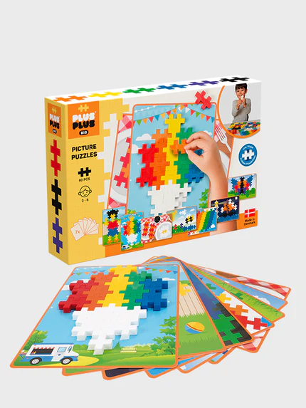 Plus Plus BIG Picture Puzzle - Basic Colormix 60 Pieces