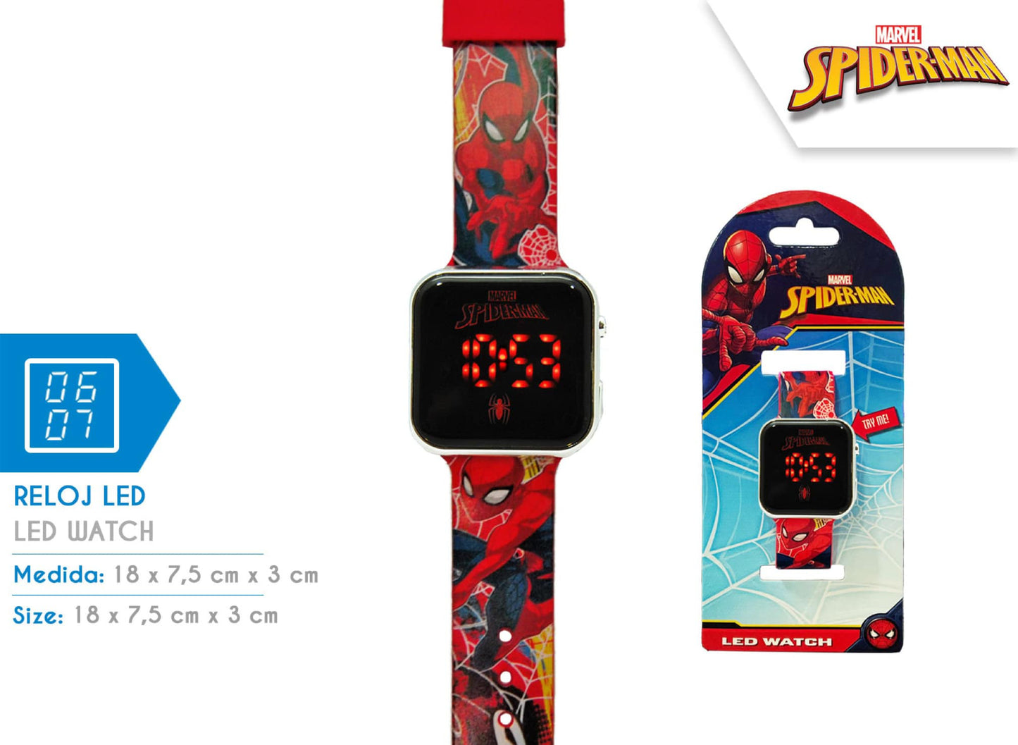 Spiderman LED Watch