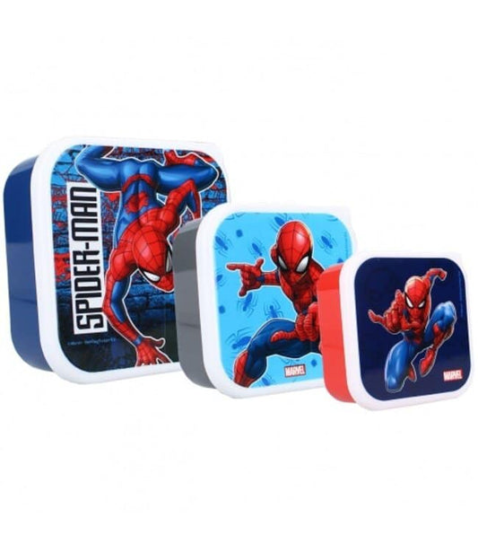 Spiderman Pack of 3 Snack Boxes