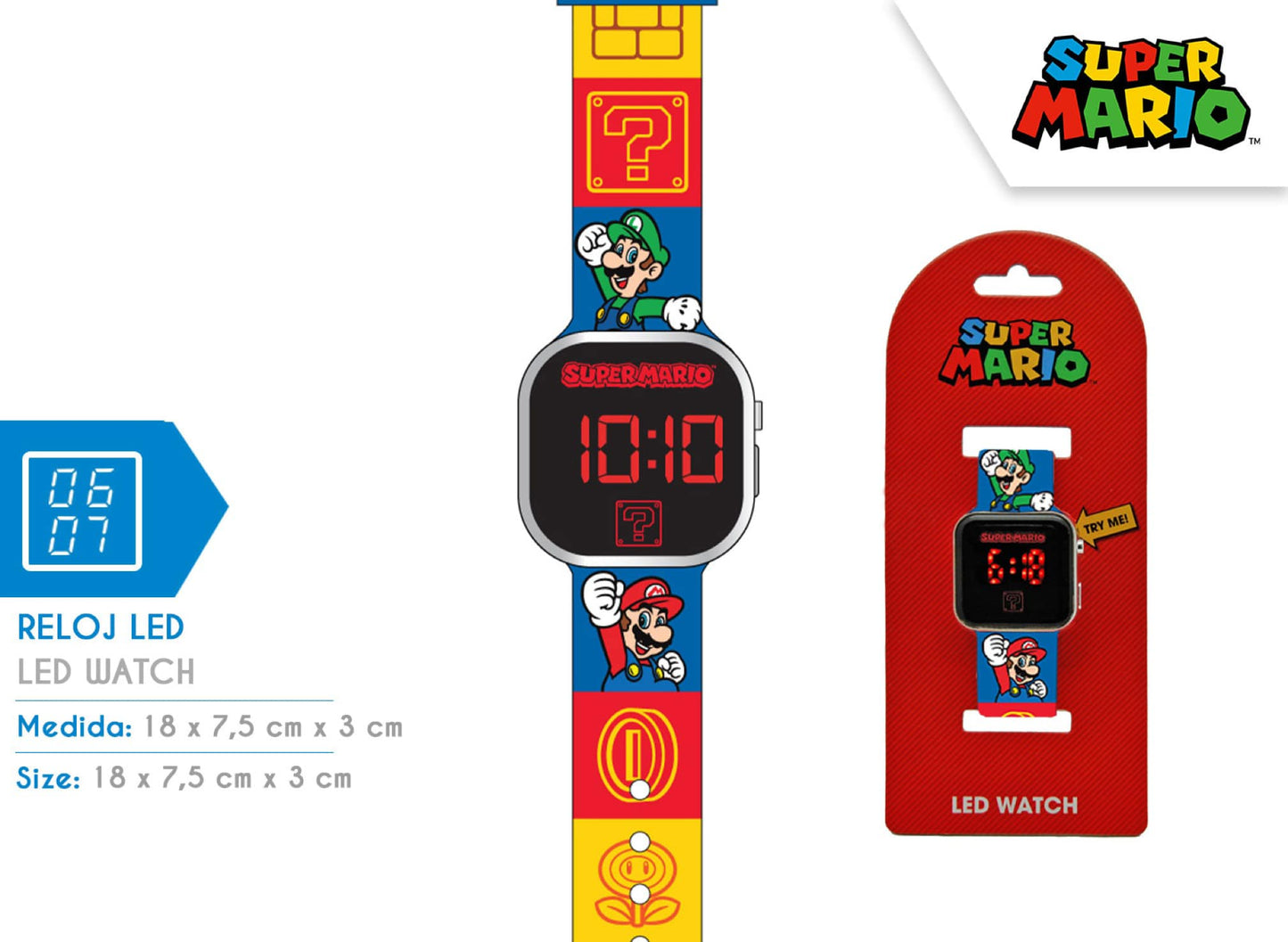 Super Mario LED Watch