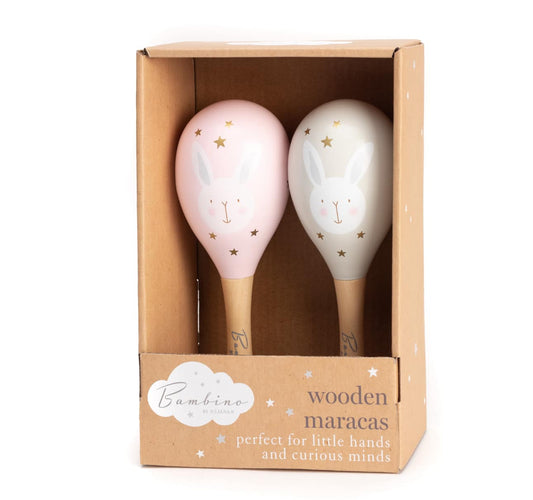 Wooden Maracas Pink