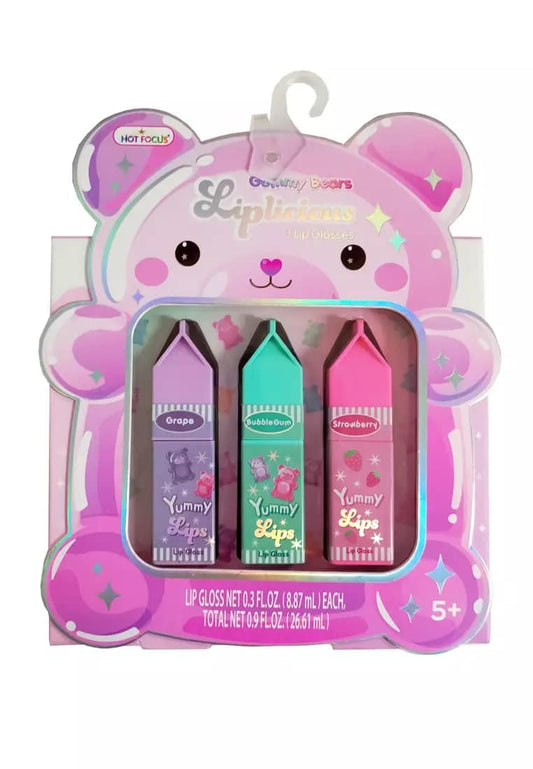 Gummy Bears Liplicious Lip Glosses Set By Hot Focus