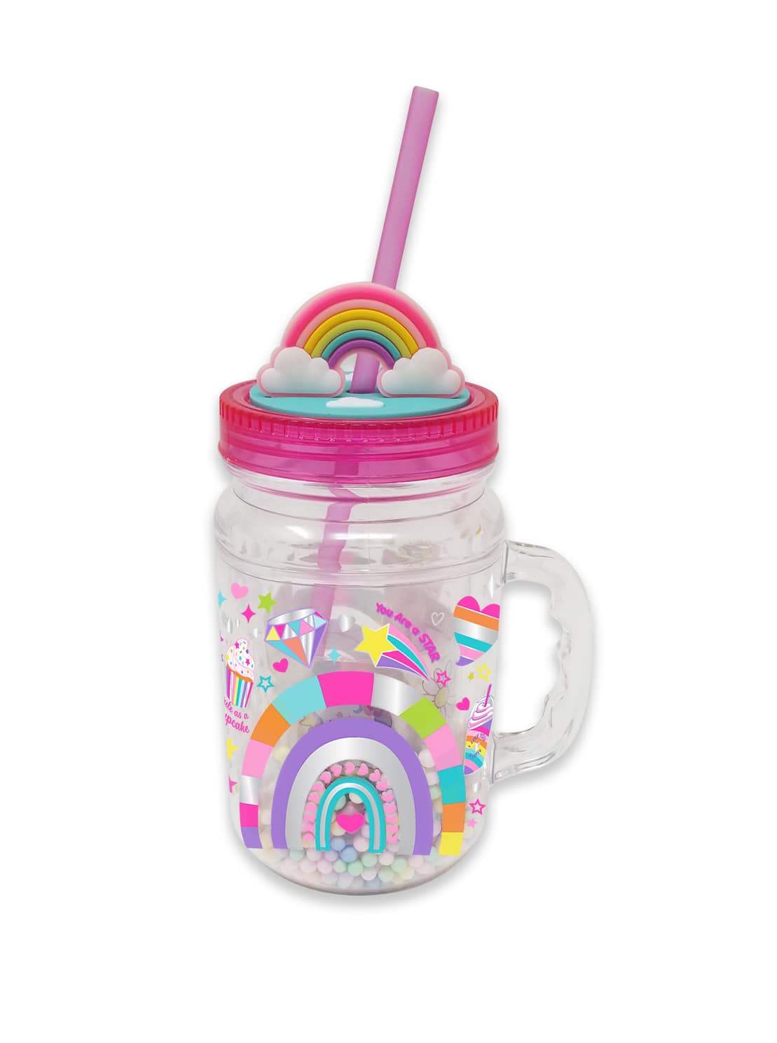 Rainbow Glow In The Dark Tumbler By Hot Focus