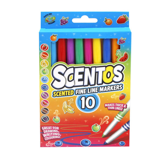 Scentos Scented Fine Line Markers By 10