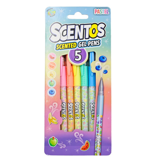 Scentos Scented Gel Pens by 5 Pastel