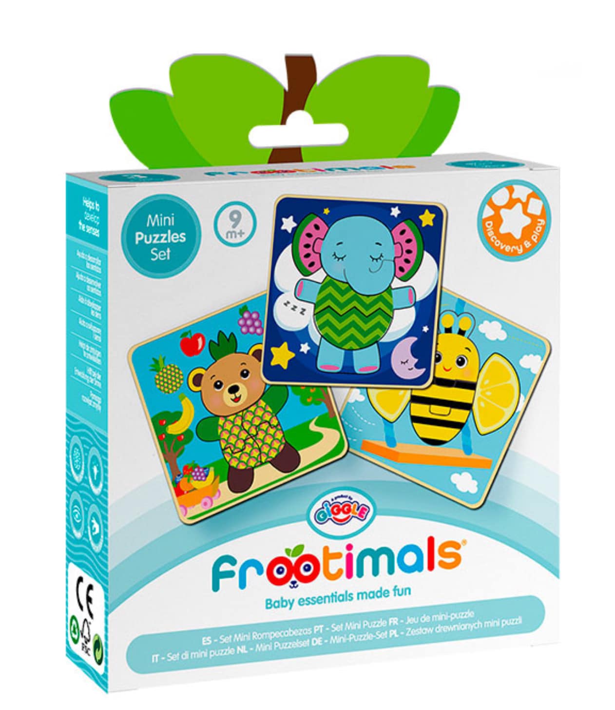 Frootimals Mini Wooden Puzzle Set