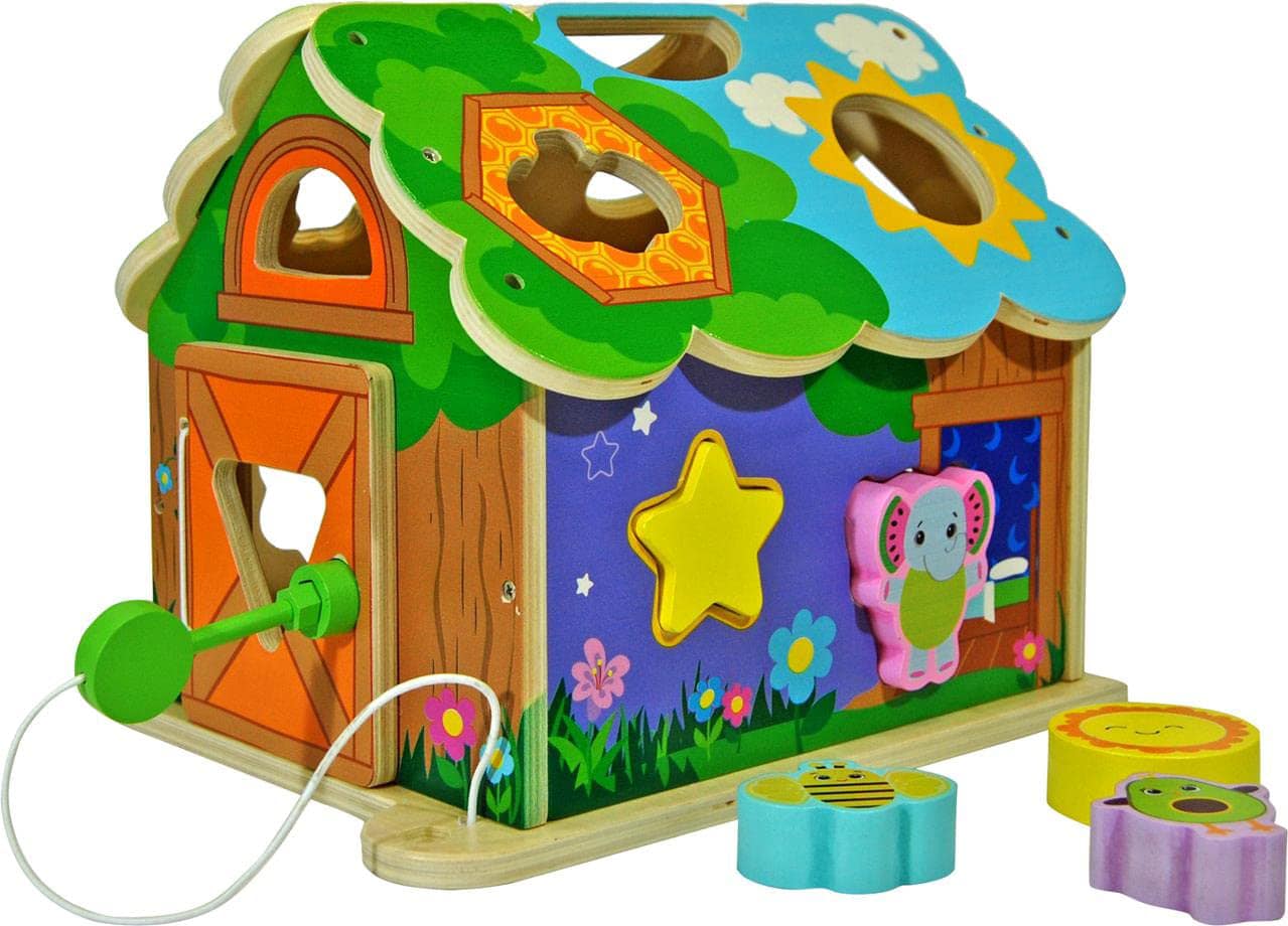 Frootimals Wooden Treehouse Shape Sorter