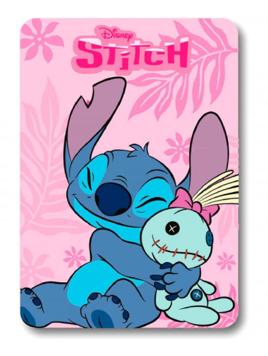 Stitch Pink Fleece Blanket