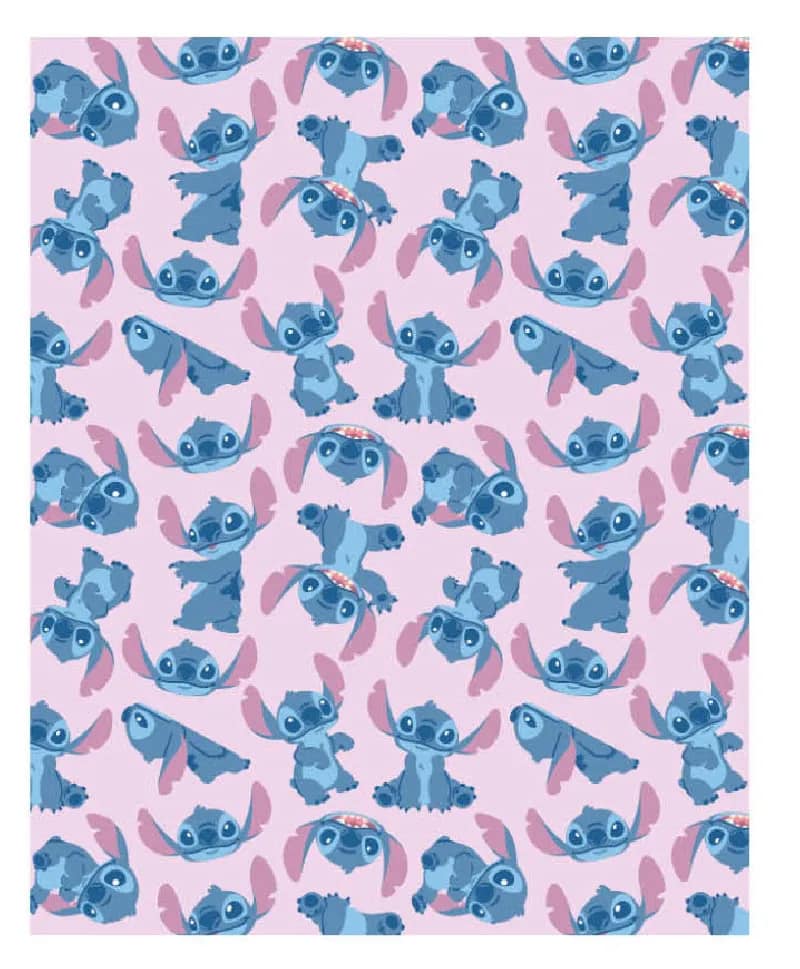 Stitch Coral Fleece Blanket (Single Bed Size)