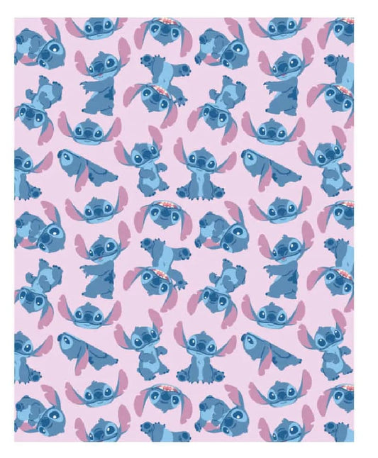 Stitch Coral Fleece Blanket (Single Bed Size)