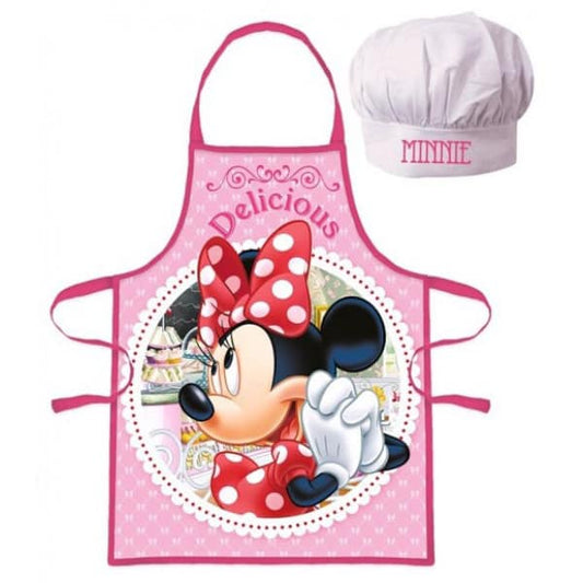 Minnie Mouse Apron and Chef Hat Set