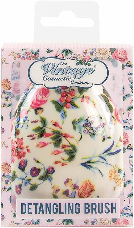 The Vintage Cosmetic Company Floral Print Detangling Brush