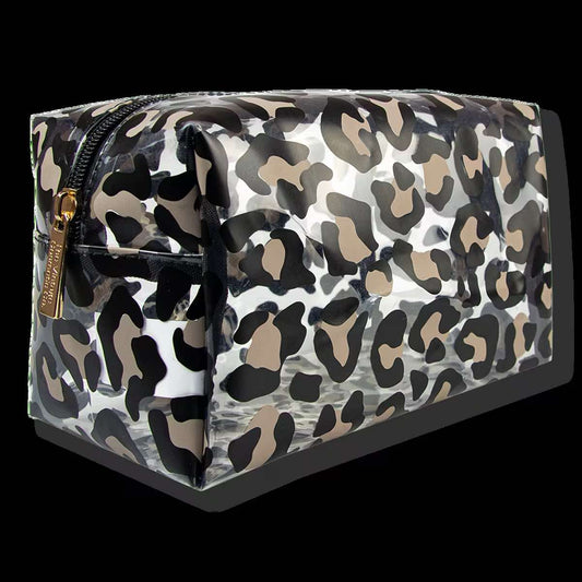 The Vintage Cosmetic Company Leopard Print Make-up Bag