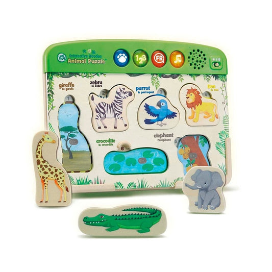 Interactive Wooden Animal Puzzle By Leap Frog