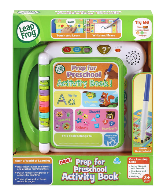 Prep For PreSchool Activity Book By Leap Frog