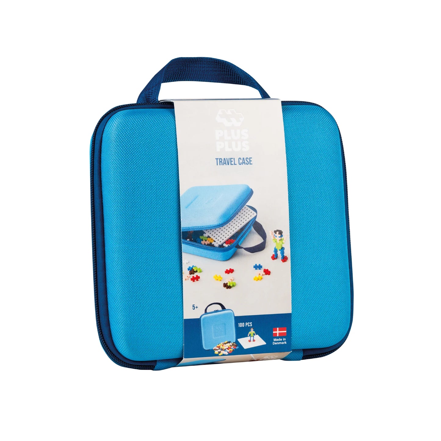 Blue Travel Case with 100 Plus-Plus Pieces