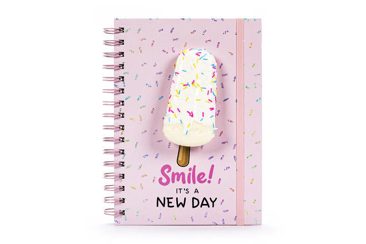 Smile It's A New Day Squishy Notebook