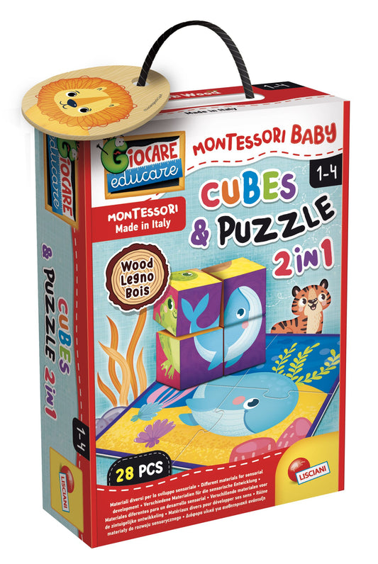 Cubes And Puzzle Kit By Montessori Baby