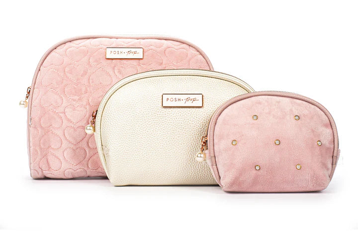 Posh Pop Pack Of 3 Cosmetic Bags