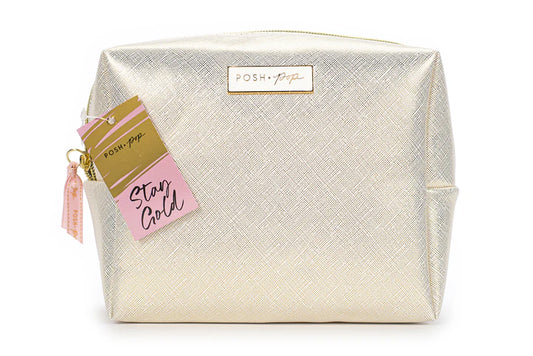 Posh Pop Gold Cosmetic Pouch