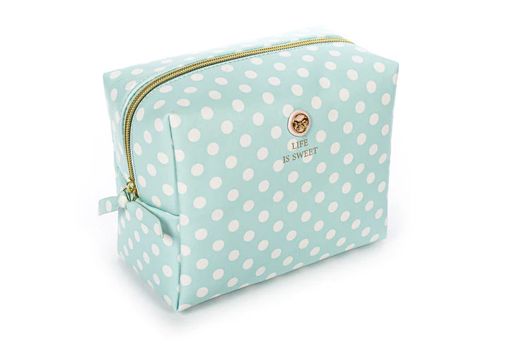 Life Is Sweet Polka Dots Cosmetic Pouch