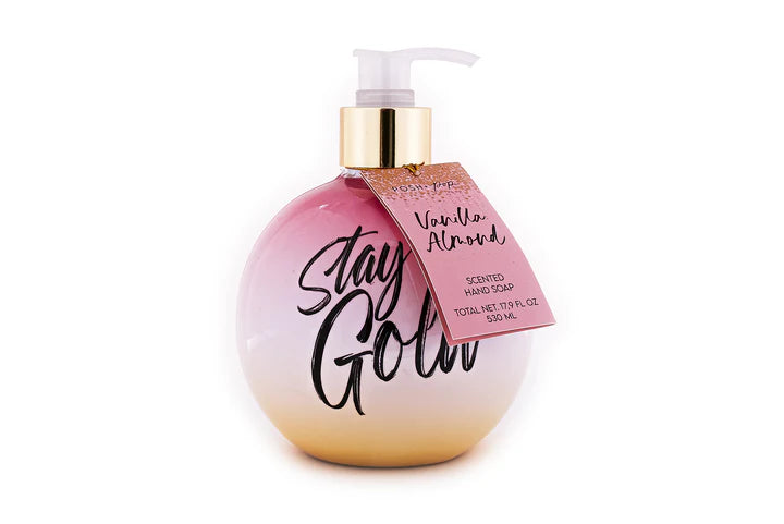 Posh Pop Stay Gold Vanilla Almond Hand Soap