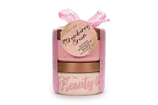 Posh Pop Strawberry Cream Scented Body Butter And Scrub