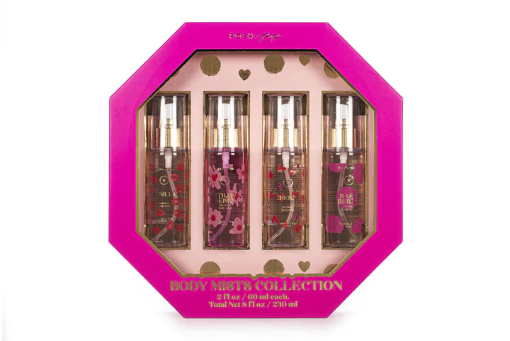 Posh Pop Pink Body Mist Collection 4 Pcs