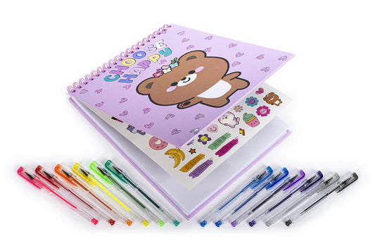 Choose Happy Spiral Scetchbook Set