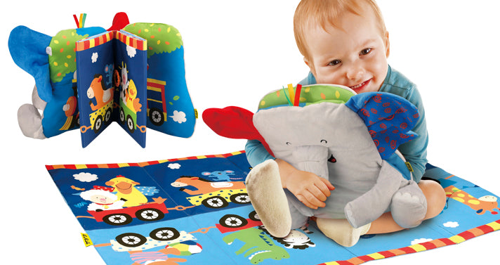 K's Kids Take Along Elephant Playmat Book