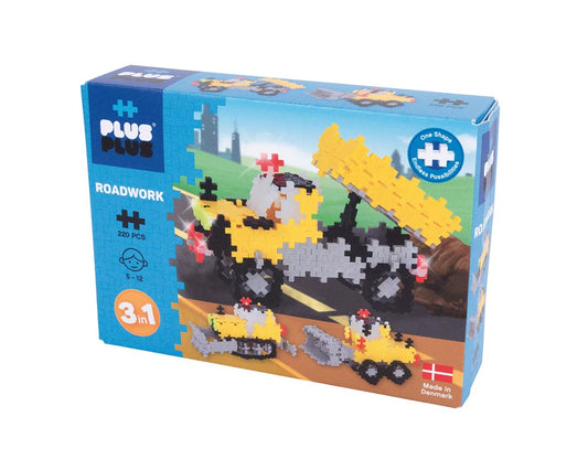 Plus Plus 3 in 1 Road Work 220 pieces