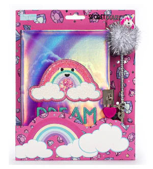 Rainbow Holographic Secret Diary And Pen