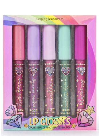 Simple Pleasures Lip Glosses Pack 5 Pcs