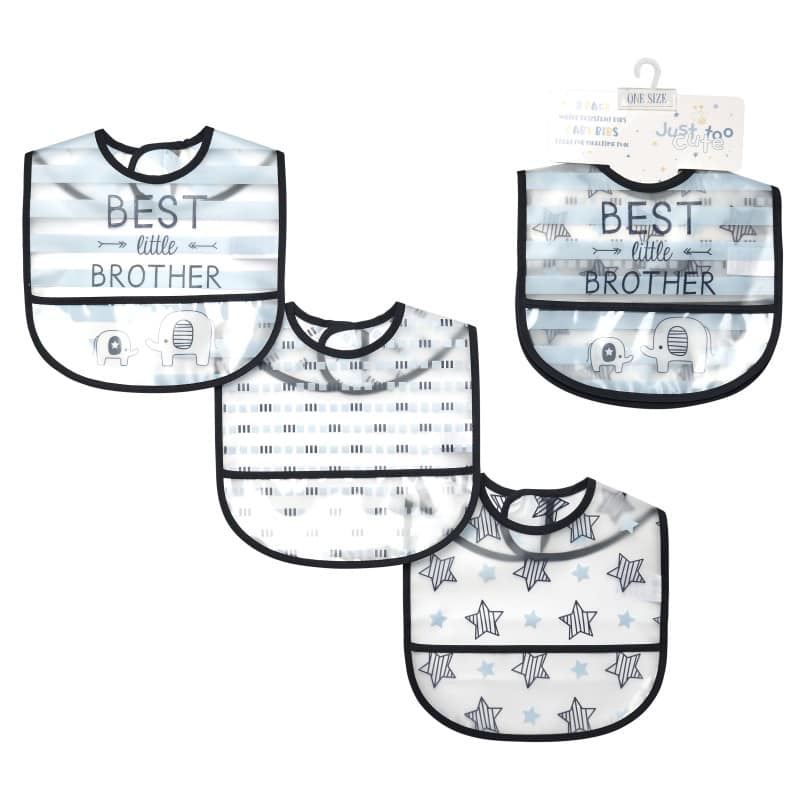 Pack of 3 Easy To Clean Bibs