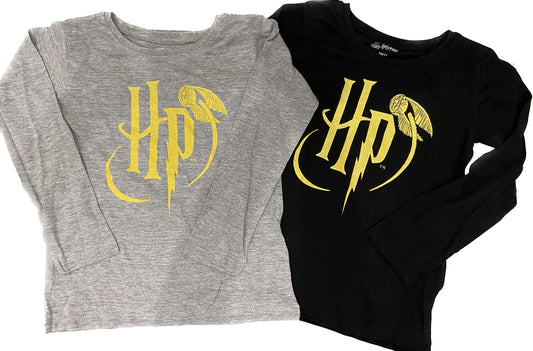 Harry Potter Long Sleeved Top With Glittered Logo