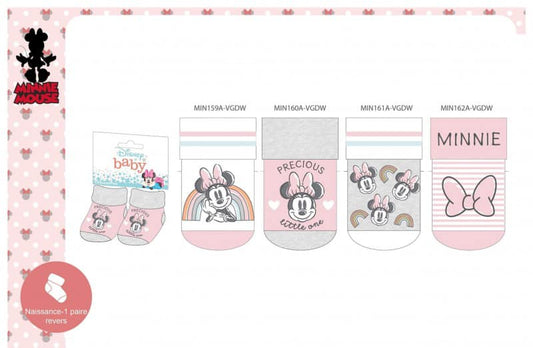 Pack of 4 Minnie Mouse Baby Socks