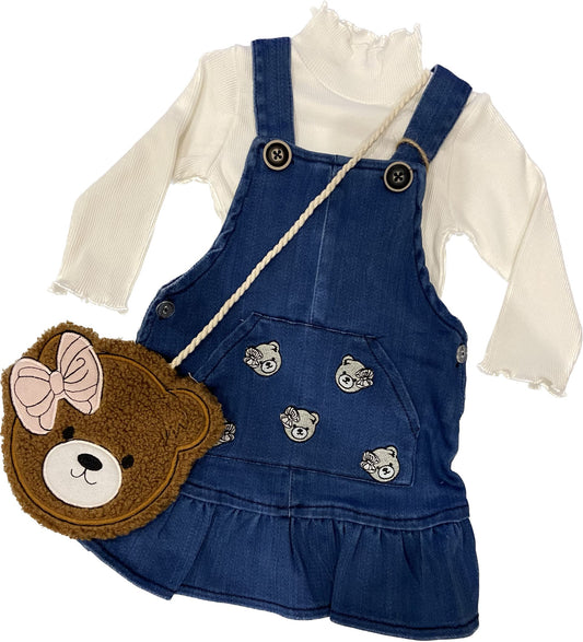 3 Piece Denim Dress