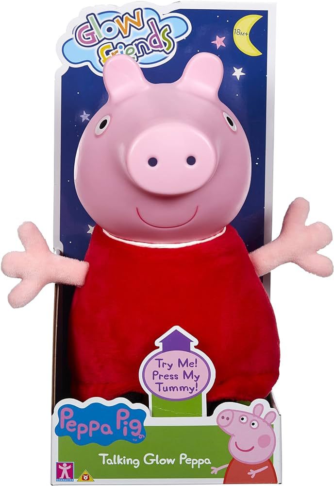 Talking Glow Peppa/George Plush