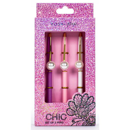 Stay Chic Pack Of 3 Pens